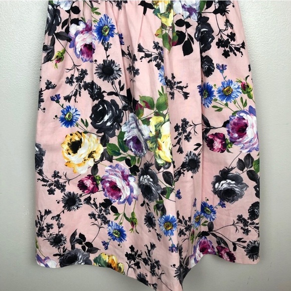 Modcloth Pink 💐Floral Dress with POCKETS! - Picture 4 of 5